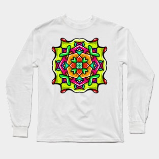 Abstract Mandala illustration Long Sleeve T-Shirt